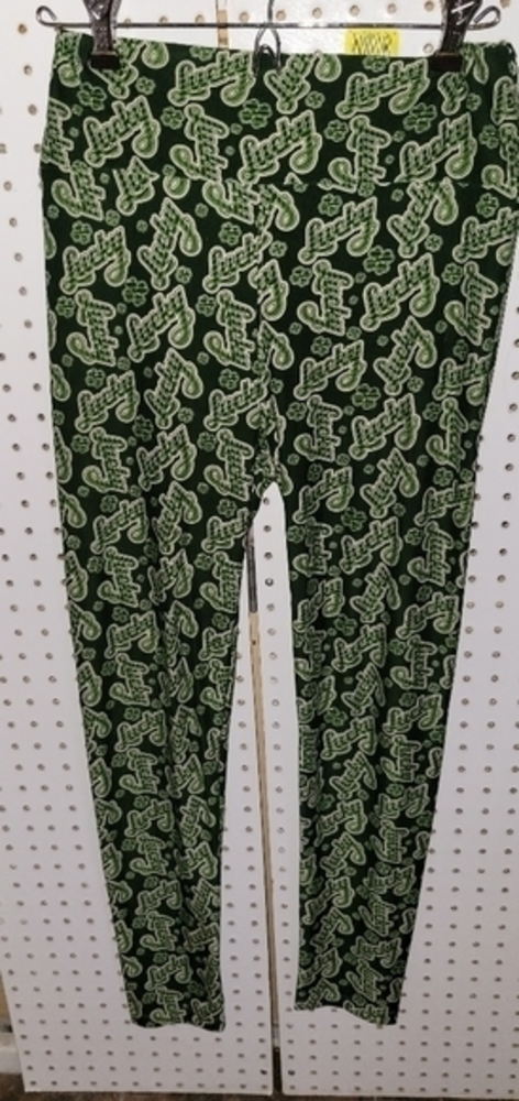 LuLaRoe Lucky‎ Shamrock Leggings OS one size